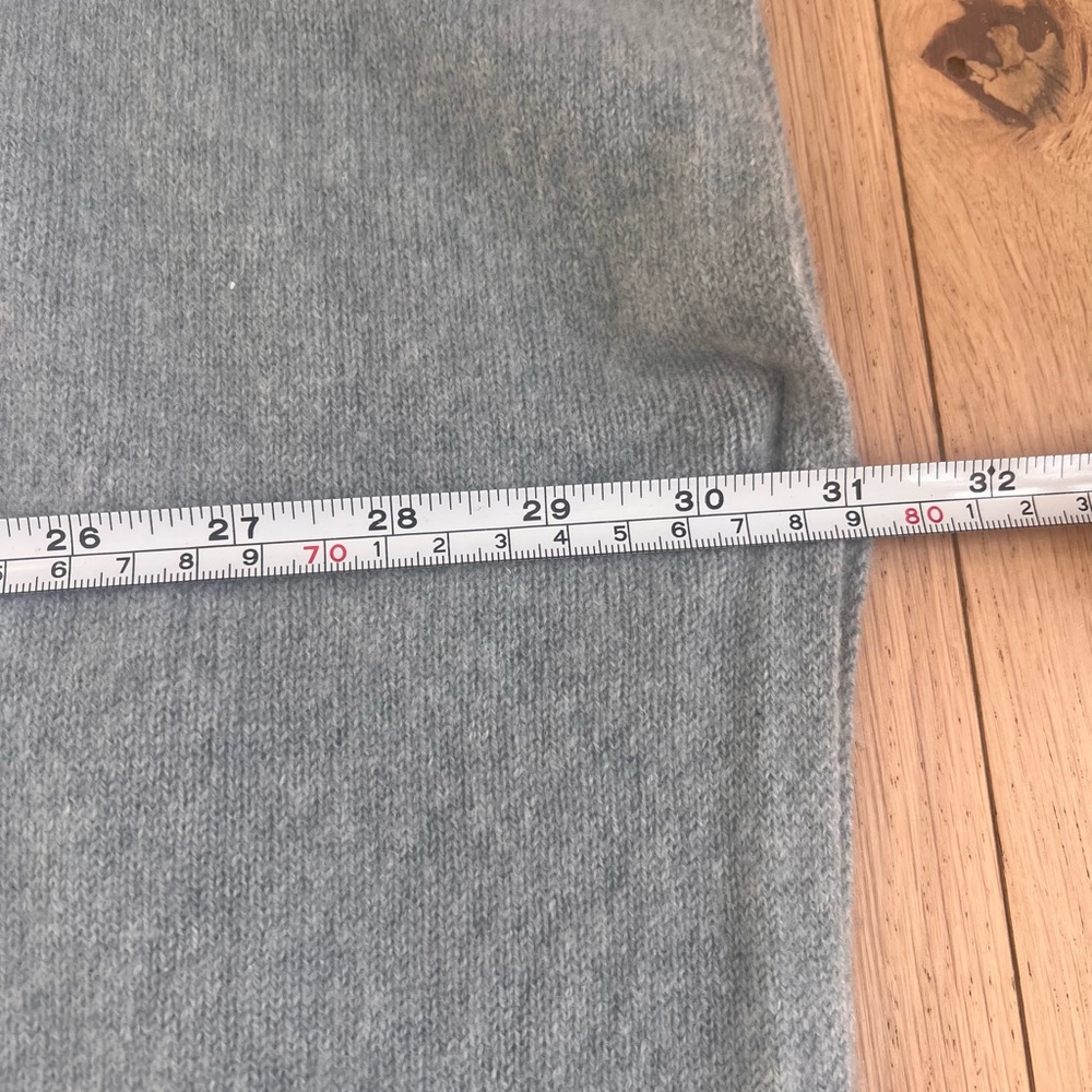Nordstrom Light Blue Cashmere Poncho Cardigan OS - Picture 11 of 11